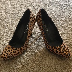Aldo Leopard Print Heels